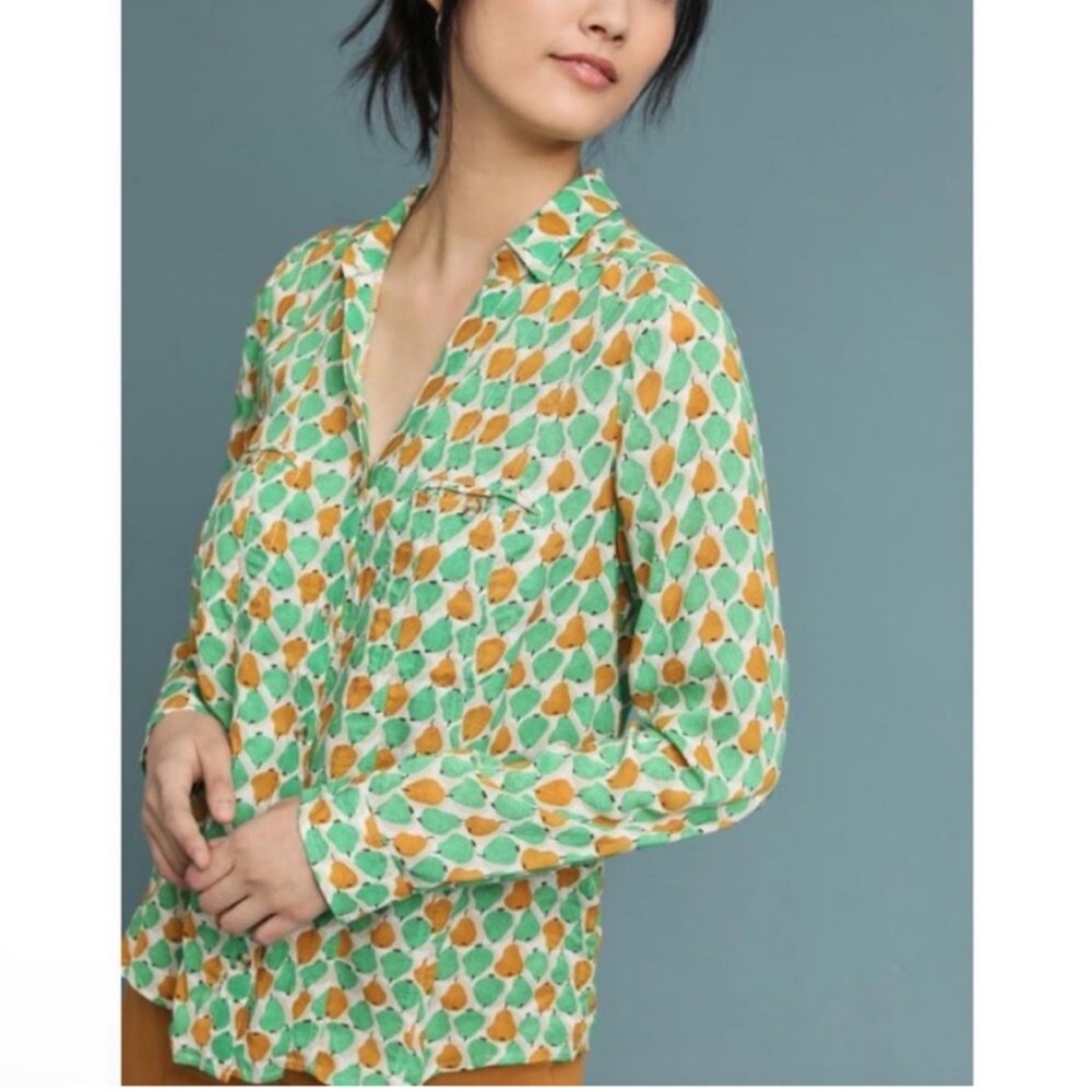 Anthropologie 11 of 52 Conversations Patterned Blouse